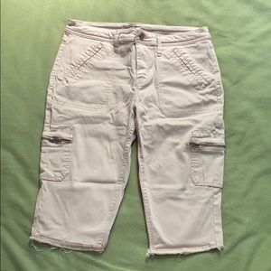 Blush Pink Cargo Shorts